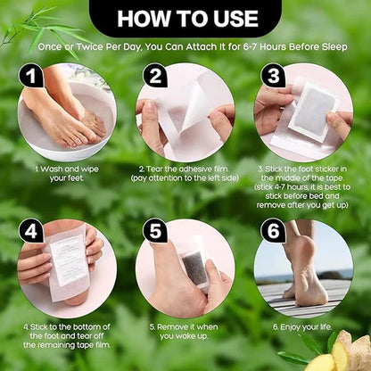 Fitpiick Premium Natural Detox Foot Patches (2x5 packs) BUY 1 GET 1 FREE