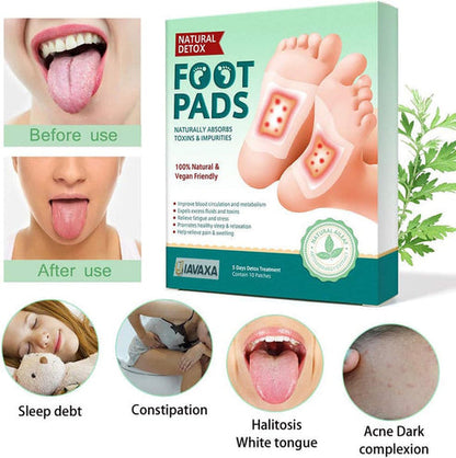Fitpiick Premium Natural Detox Foot Patches (2x5 packs) BUY 1 GET 1 FREE
